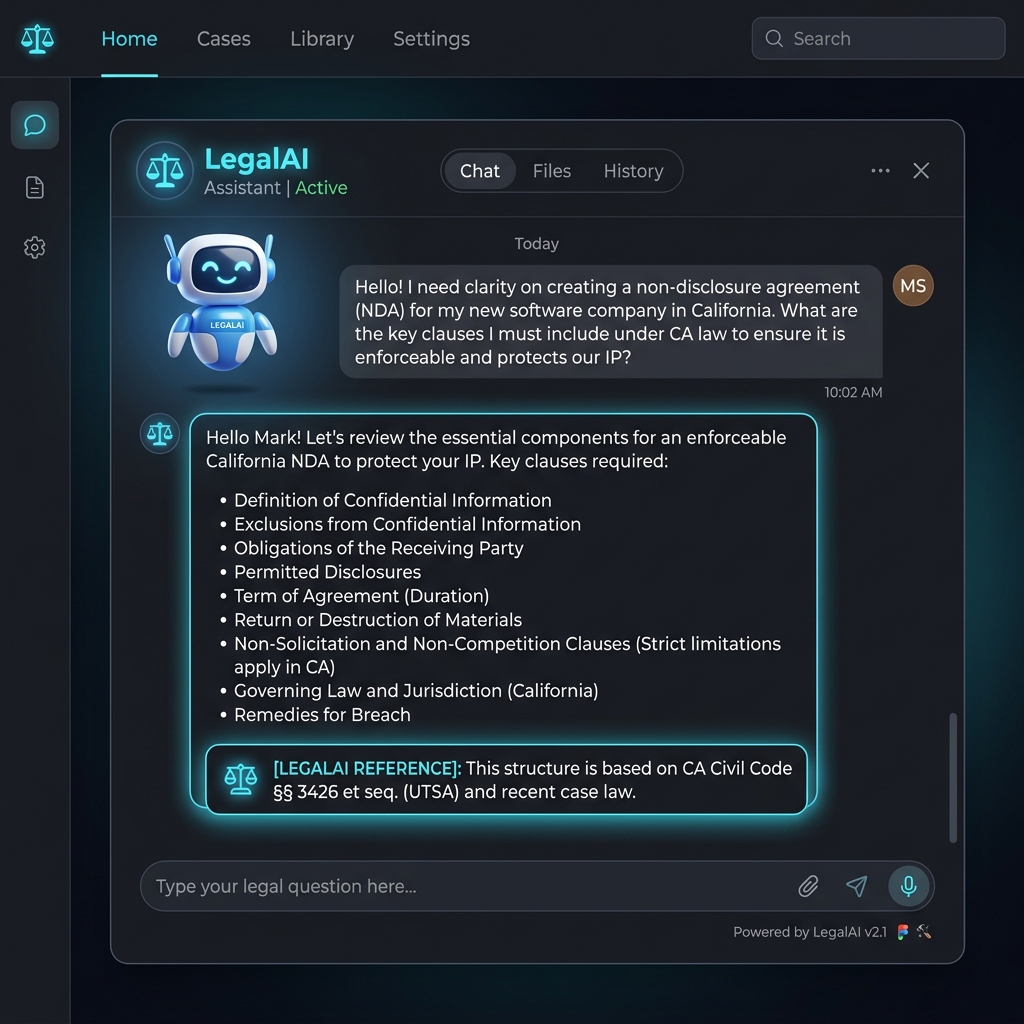 LegalAi Chatbot Interface